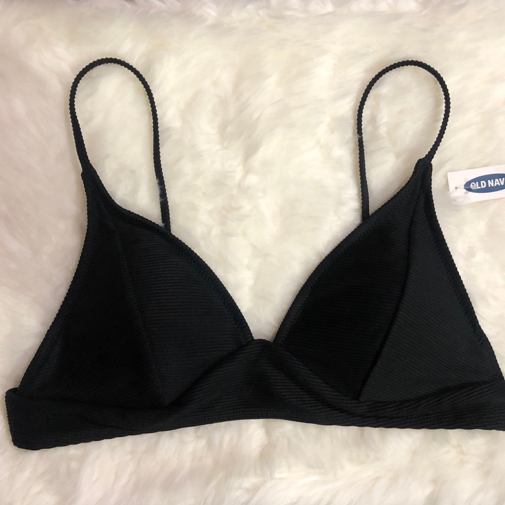 ❗️NEW 🏷 Textured-Rib Bralette Swim Top